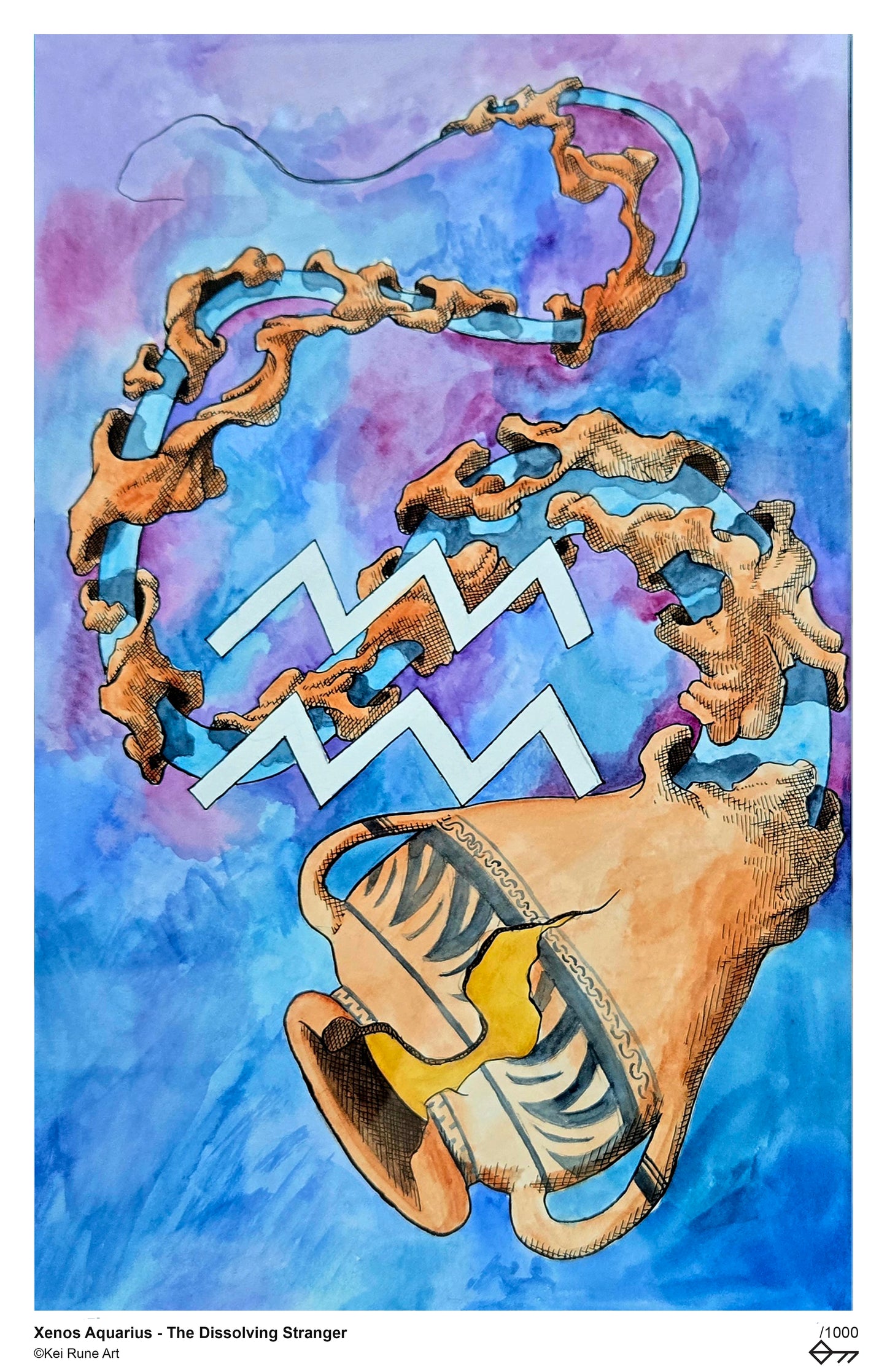 Xenos Aquarius – The Dissolving Stranger Print
