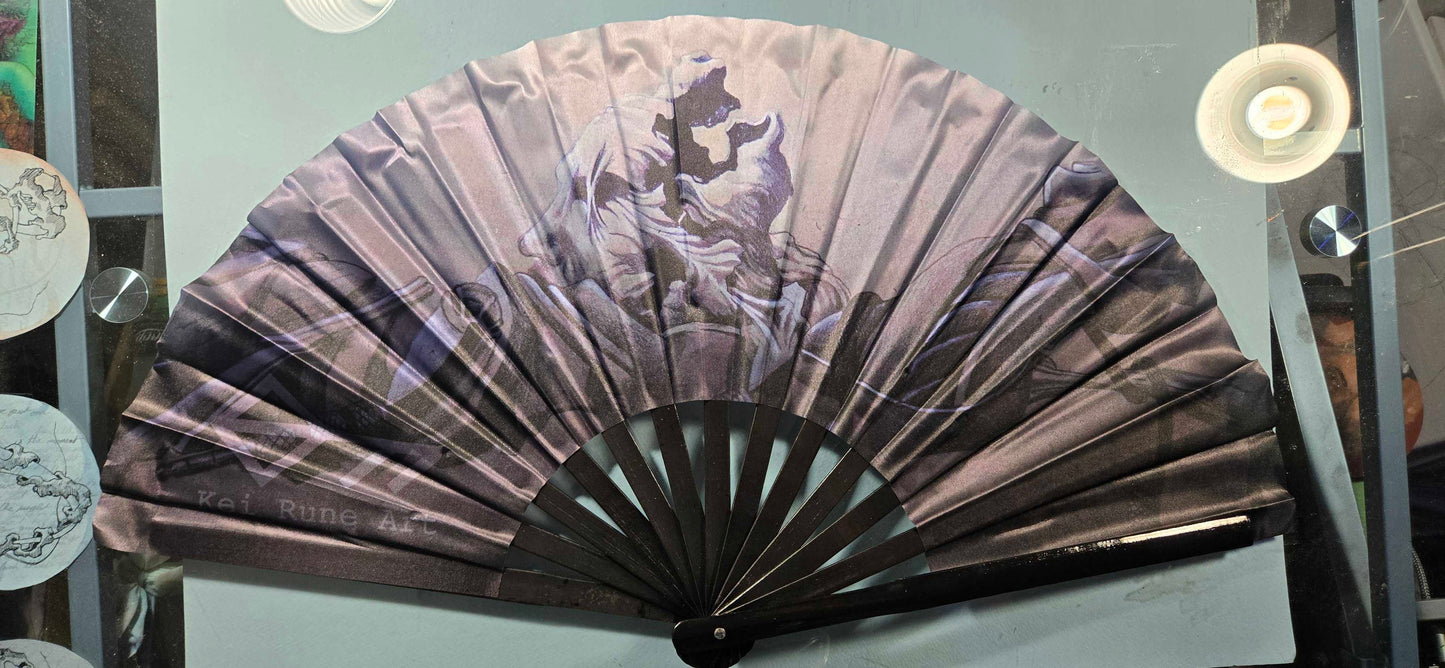 Aux Imput 26" folding fan